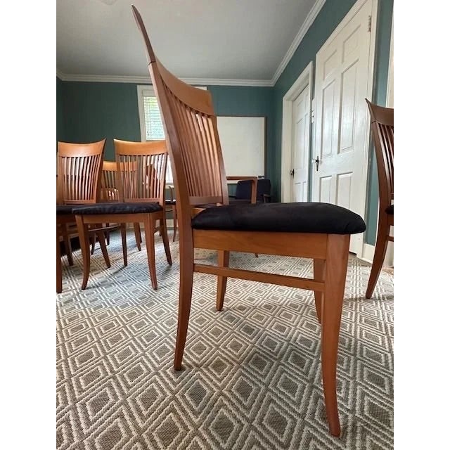 Set of 8 a Sibau Dining Chairs For Sale - Image 12 of 13