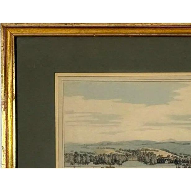 Antique 1793 Hand-Colored Aquatint – "Court Garden & Great Marlow" by j.c. Stadler For Sale In Portland, ME - Image 6 of 12