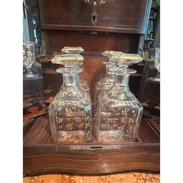 Antique French Napoleon III Marquetry "Cave À Liqueur" Liquor Cabinet, C. 1860-1880. For Sale - Image 9 of 12