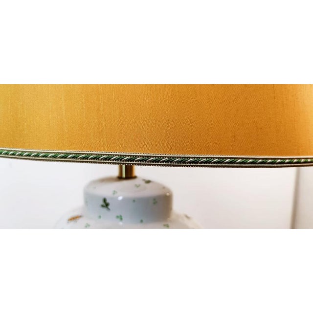 Ceramic Light with Bees and Oval Lampshade For Sale - Image 14 of 18