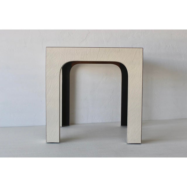 Modern Off- White End Table For Sale - Image 10 of 15