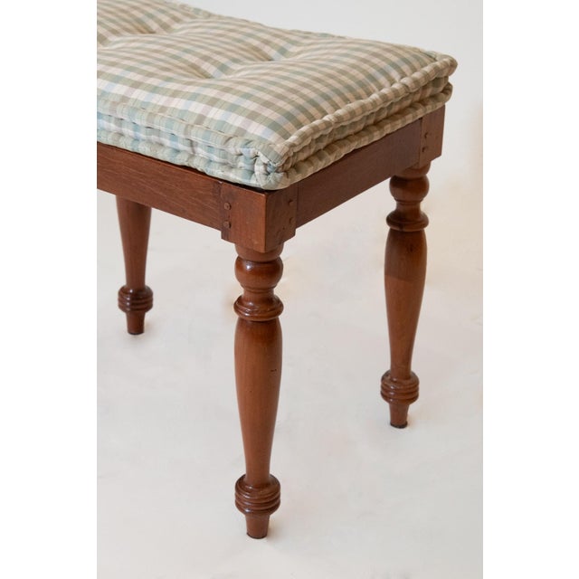 Late 19th Century Pair of Anglo-Indian Teak and Caned Benches For Sale - Image 5 of 5