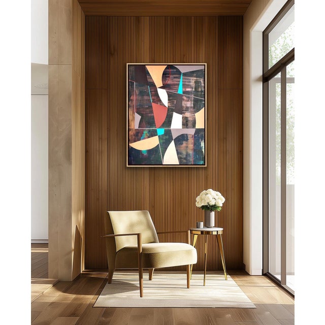 Modern Abstract Original Framed Painting by Pamela Harmon For Sale - Image 10 of 12