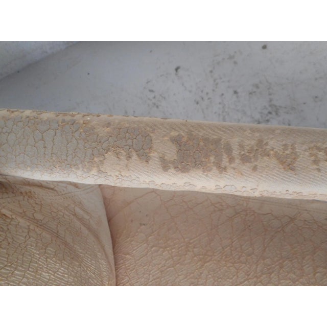 This fabulous pair of vintage modern armchairs feature a heavy flat bar chrome frame with a thick padded removable seat...