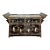 Chinoiserie Black Lacquer Altar Style Sideboard For Sale
