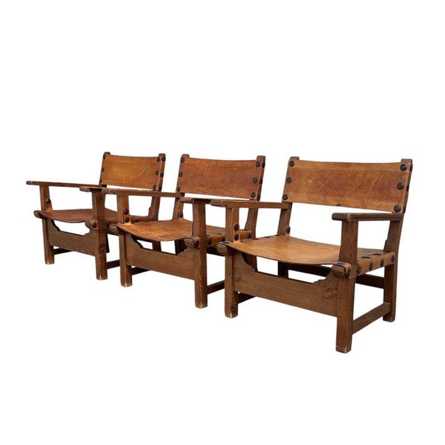 Vintage Brutalist Spanish Armchairs, 1960s, Set of 3 For Sale - Image 14 of 14