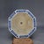 Late 20th Century Late 20th Century Blue & White Porcelain Planter – 9.6" Octagonal Jardiniere With Landscape Motif For Sale - Image 5 of 5