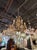 Metal Vintage Italian Beaded and Amber Chandelier For Sale - Image 7 of 11