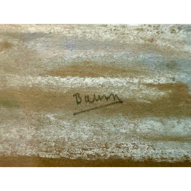 Mid 20th Century Mid 20th Century Walter Emerson Baum Delaware Valley Winter Scene in Pastels For Sale - Image 5 of 7