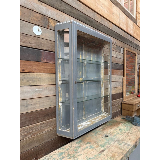 Patinated Display Case, Early 20th Century For Sale - Image 11 of 11