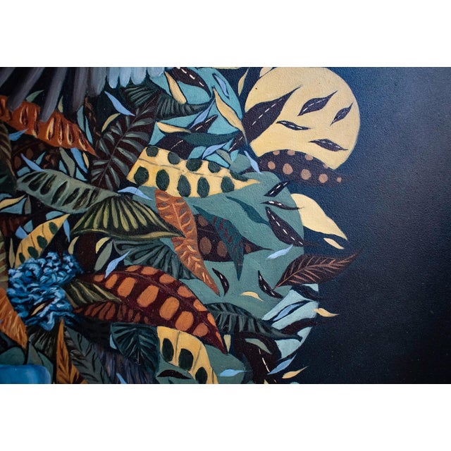 Confetti of Life depicts a vibrant interplay between nature and humanity, illustrated through a hand cradling an array of...