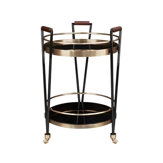 Crossroads Bar Cart by Porus Studio For Sale - Image 4 of 4
