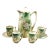 1920s Green Reinhold Schlegelmilch Rs Germany Chocolate Pot With Four Cups For Sale