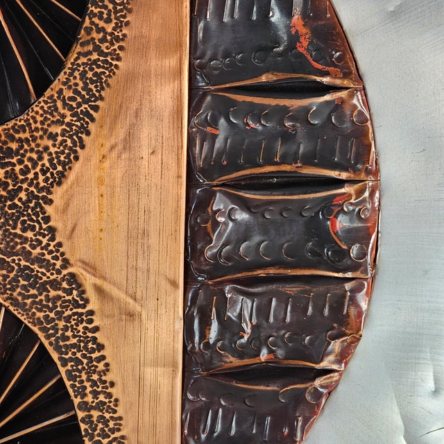 Wetoe Brutalist Relief Metal Wall Panel 20" For Sale In San Francisco - Image 6 of 12