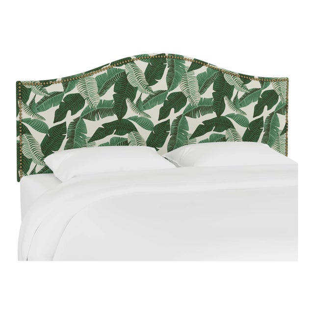 Ashland Headboard in Natural Banana Palm, Full For Sale