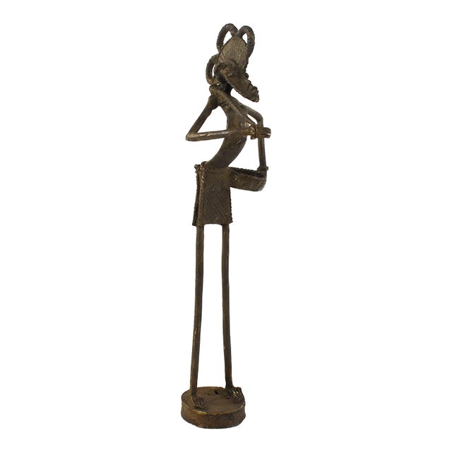 Mid 20th Century African Metal Figure For Sale