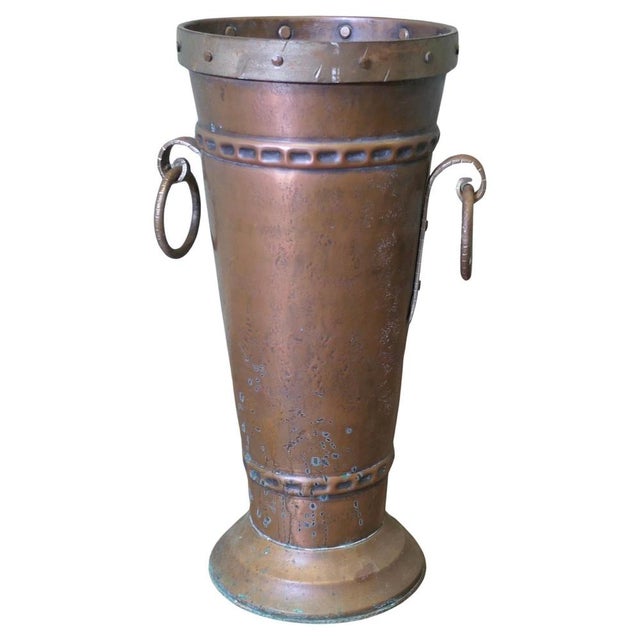 Copper Arts and Crafts Copper Stick and Umbrella Stand, 1890s For Sale - Image 8 of 8
