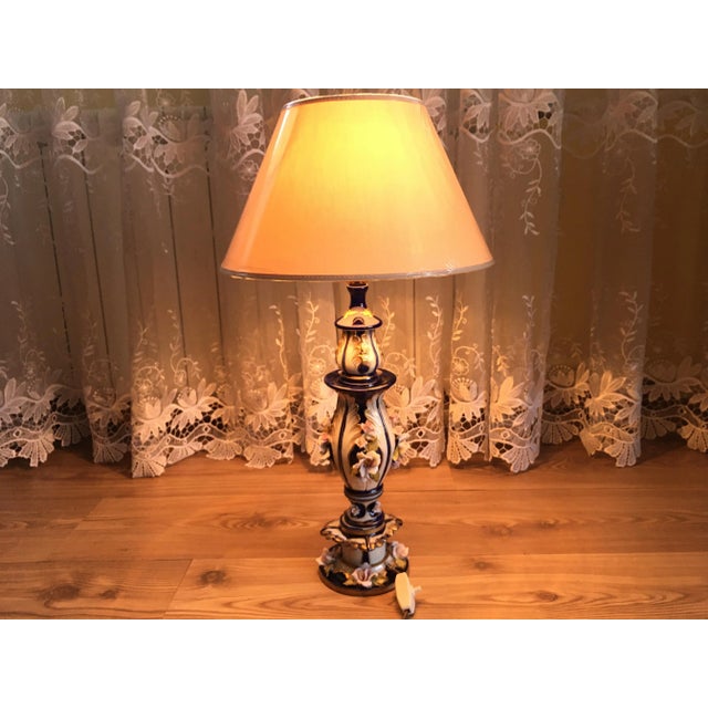 Ceramic Porcelain Table Lamp, 1980s For Sale - Image 7 of 18