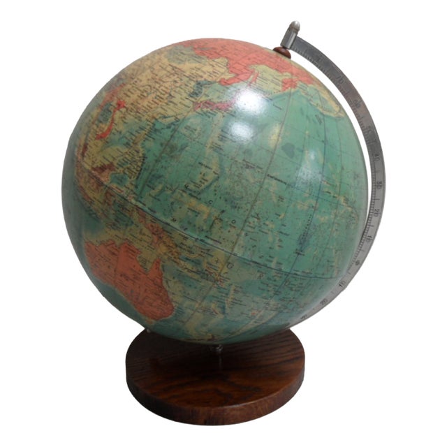Vintage Globe in Papier Mache, 1950s For Sale