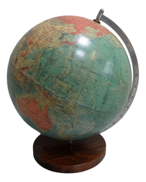 Vintage Globe in Papier Mache, 1950s