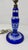 Blue Vintage Bohemian-Style Cobalt Blue Cut-to-Clear Glass Table Lamp For Sale - Image 8 of 8