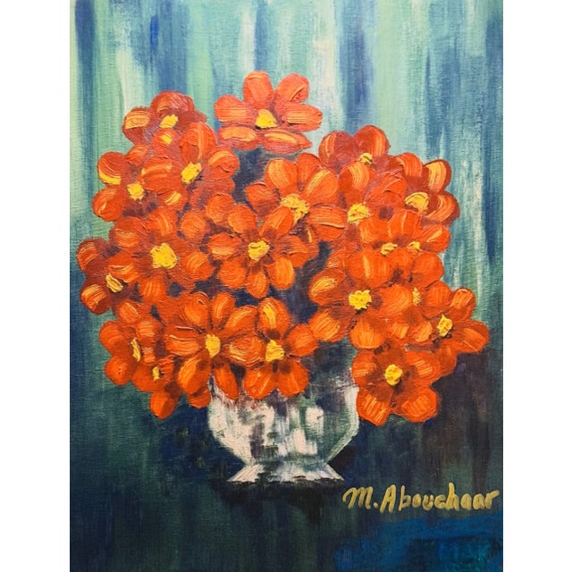 American Set of Three Still Life Giclée Signed Framed Prints of Flowers-in-Pot Paintings For Sale - Image 3 of 11