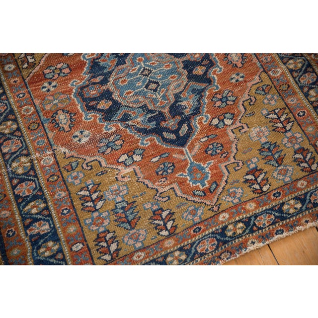 Blue Vintage Heriz Square Rug - 3'7" x 4' For Sale - Image 8 of 10