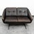 Mid Century Danish Modern Sofa Couch Brown Leather 2 Seat Settee Metal Denmark For Sale In Sacramento - Image 6 of 10