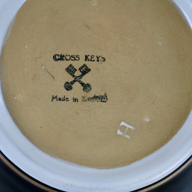 Vintage Mid-Century English Denby Cross Keys Sporting Dog Ceramic Tobacco Humidor Jar For Sale - Image 16 of 16