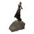 Vintage Brutalist Female Warrior on Rock Foundation For Sale