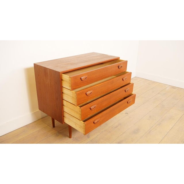 Brown Vintage Danish Chest of Drawers in Teak from Feldballes Møbelfabrik, 1960s For Sale - Image 8 of 11