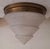Metal German Art Deco Brass Ceiling Lamp with Cut Glass Shade, 1930s For Sale - Image 7 of 7