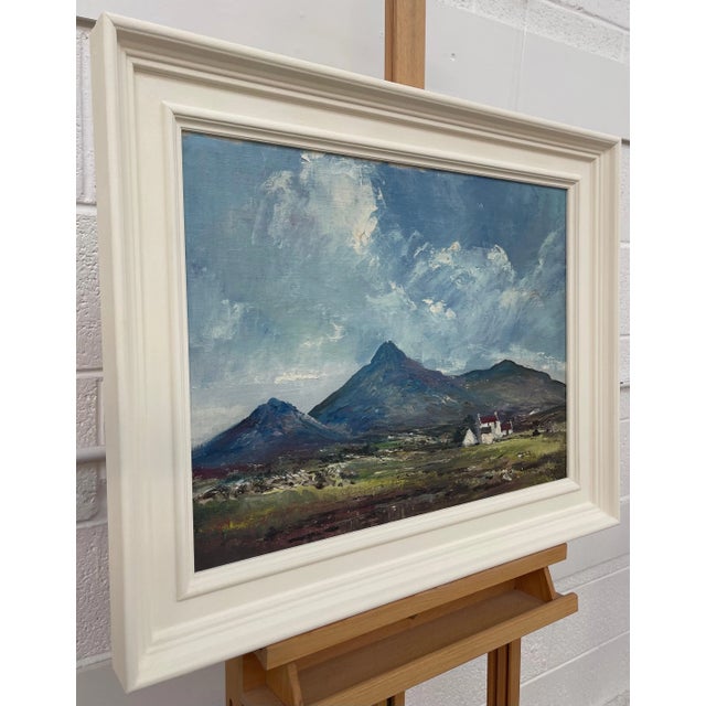 Original Post-War Oil Painting of Stormy Day in Kerry Ireland by Irish Artist Denis Thornton (1937-1999) Art measures 24 x...