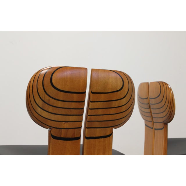 Vintage ​Africa Dining Chairs by Afra & Tobia Scarpa for Maxalto, 1975, Set of 8 For Sale - Image 10 of 16