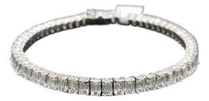 11.30 Ct Emerald Cut Diamond Tennis Bracelet