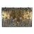 Vintage Chinese Chinoiserie Gilt Wood Wall Panels Panoramic Wisteria and Iris Floral Scene Set of Four For Sale