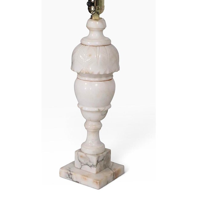 Vintage Alabaster Table Lamps - a Pair For Sale - Image 12 of 13