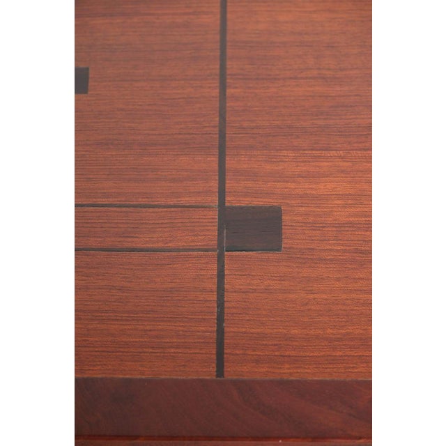 Brown Tall Art Deco Decoforma Series Square Side Table from Schuitema For Sale - Image 8 of 12