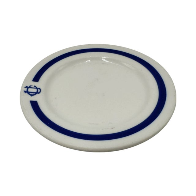 Mid-Century Modern Vintage the University Club Nyc Plate Ceramic, New York For Sale - Image 3 of 12
