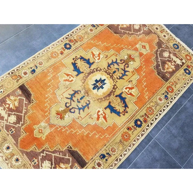 Textile Vintage Nomadic Handmade Floor Rug- 3′10″ × 6′2″ For Sale - Image 7 of 11