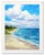 Original oil painting by Eric Son depicting a sunlit shoreline, rolling ocean waves, and dramatic cloud-filled skies. Rich...