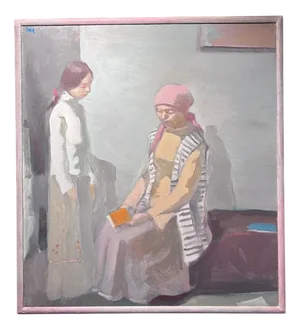 Igor Smekalov, Portrait of a Woman and a Girl, 2009, Oil on Canvas