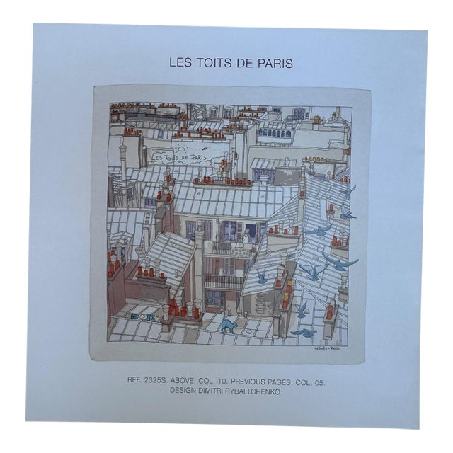 Hermes 2006 Collection Authentic Original Hermès Scarf Art Advertisement Lithograph Featuring Hermès Design For Sale