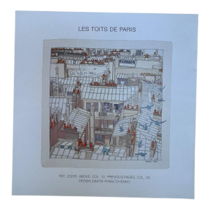 Hermes 2006 Collection Authentic Original Hermès Scarf Art Advertisement Lithograph Featuring Hermès Design