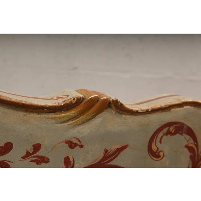Antique Venetian Hand Painted King Size Headboard 19thC For Sale - Image 4 of 6