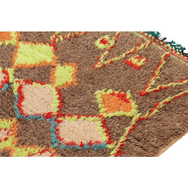 Vintage Moroccan Runner Rug With Colorful Diamond Medallions - Rug & Kilim For Sale In New York - Image 6 of 8