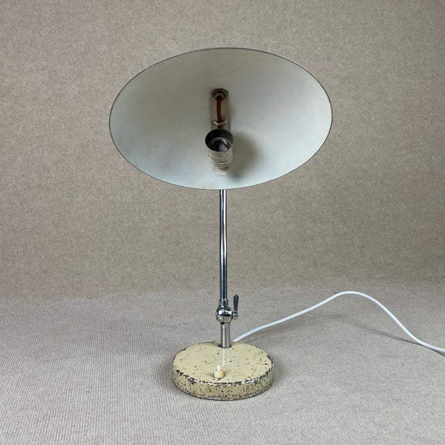 Beige Vintage Swedish Table Lamp by Boréns, 1930s For Sale - Image 8 of 13