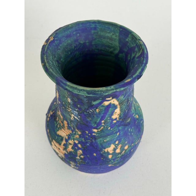 Vintage MCM Studio Pottery Vase For Sale - Image 4 of 7