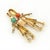 1940s Yaeche Freres Paris Fur Clip featuring 2 jovial parade band members in 2-tone 18k gold, decorated with a 0.36 carat...