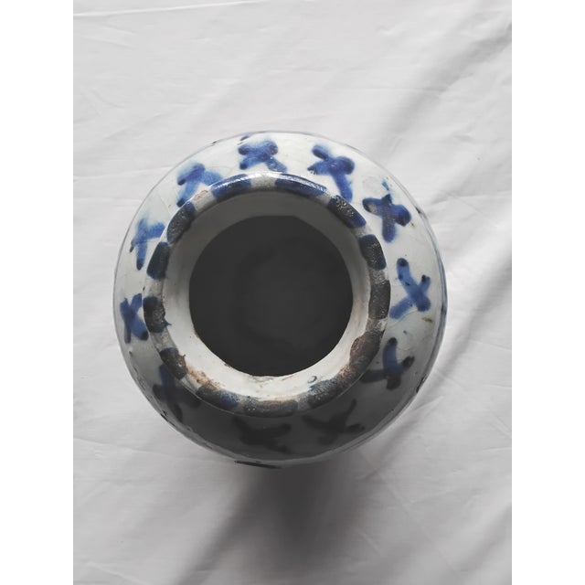 19th Century Qajar Earthenware Vase For Sale - Image 4 of 7